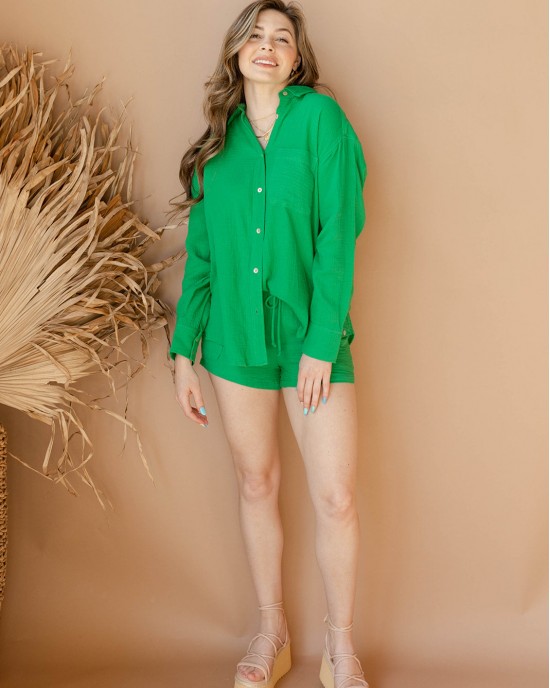 gauze cargo shorts gauze cargo shorts