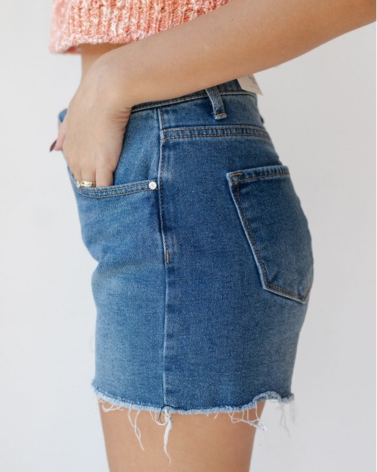savannah high rise jean shorts