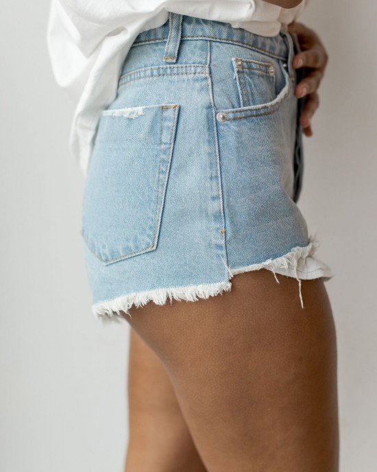hopeful high rise denim shorts