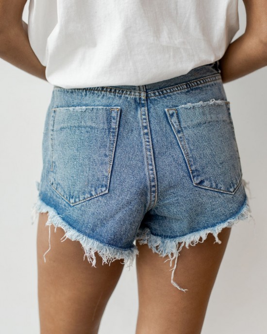 hopeful high rise denim shorts
