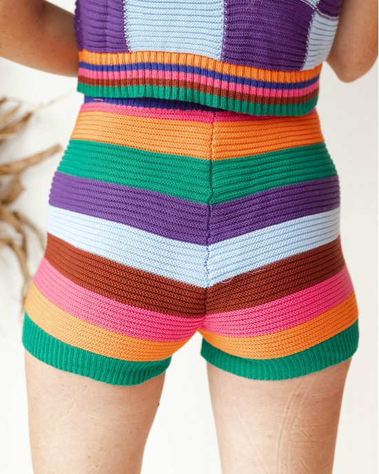 in the groove knit shorts