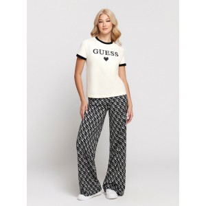 White Caryl Short Sleeve T-Shirt