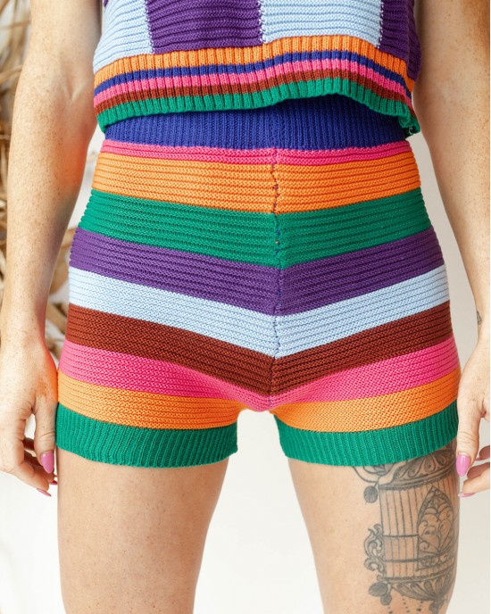 in the groove knit shorts