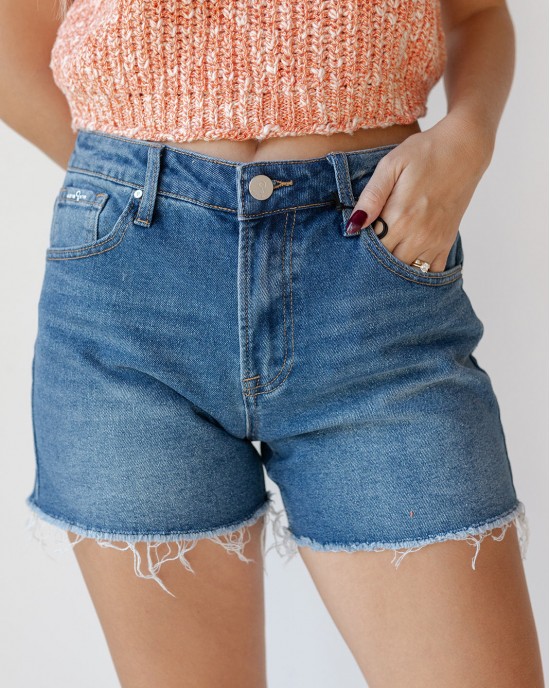 savannah high rise jean shorts