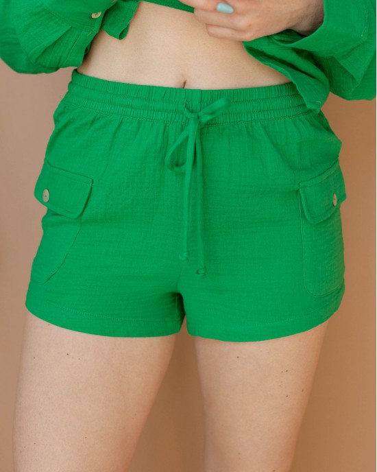 gauze cargo shorts gauze cargo shorts