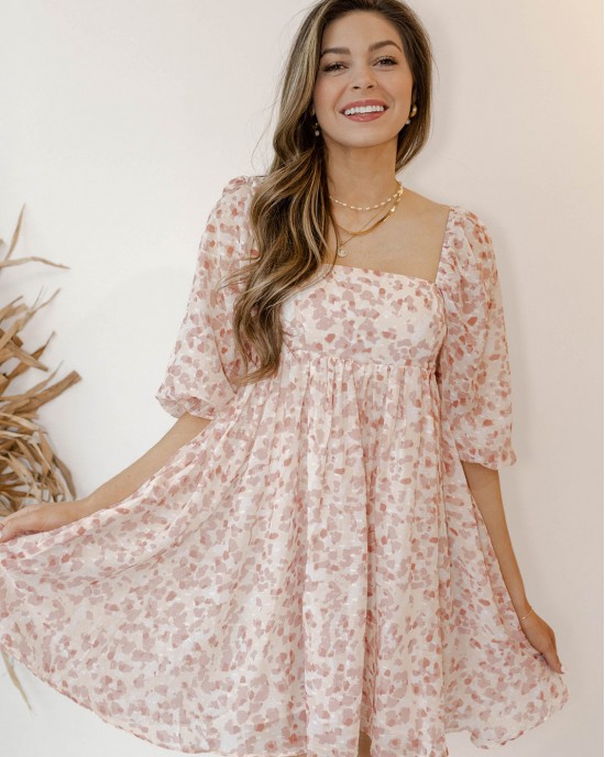 in the flow floral dress