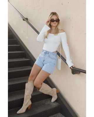 delaney denim shorts