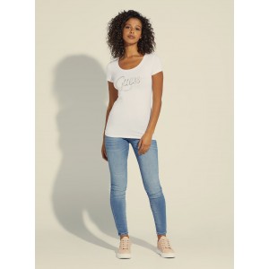 White Bryanna Logo T-Shirt
