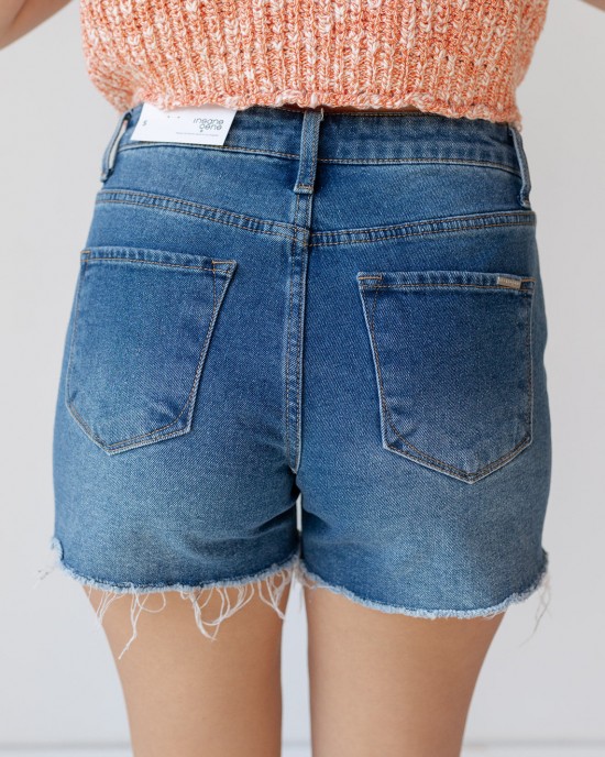 savannah high rise jean shorts