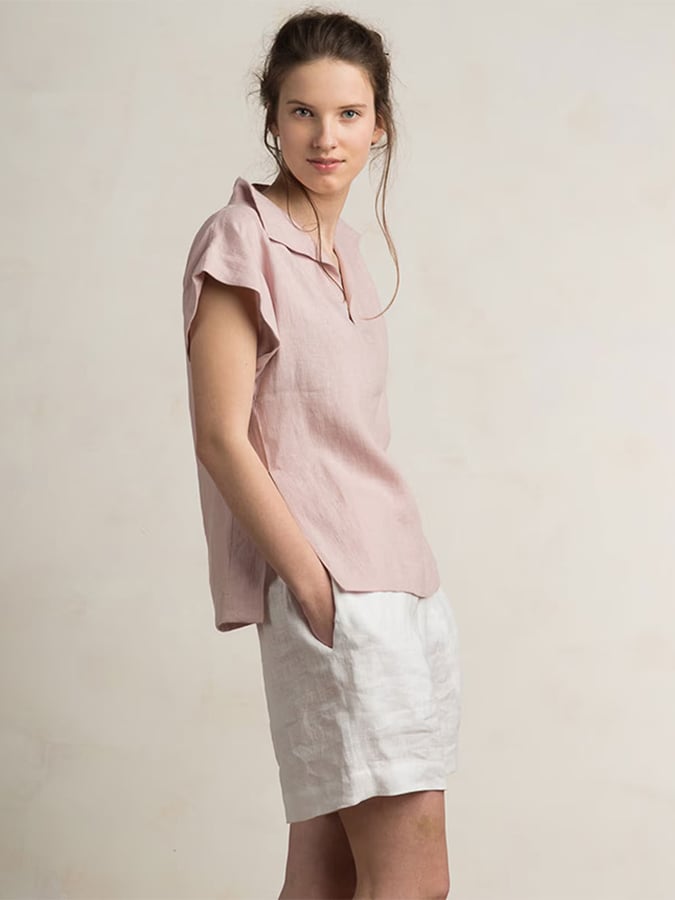 Women's Summer Short Sleeve Cotton&Linen T-Shirt