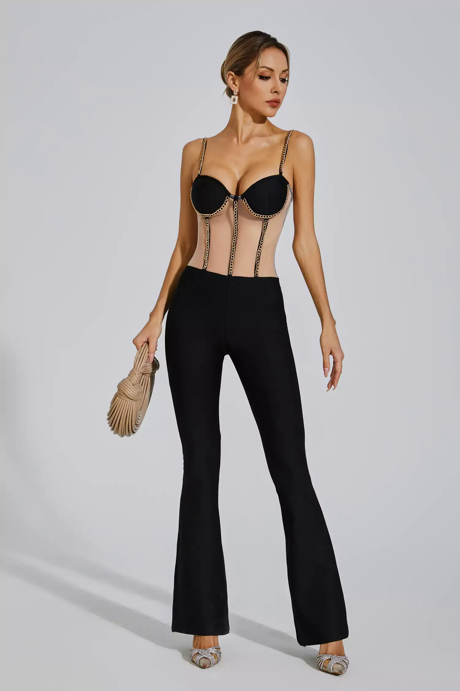 Marlowe Black Mesh Jumpsuit