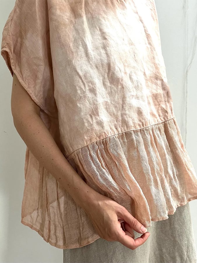 Women's Summer Cotton&Linen Sleeveless T-Shirt