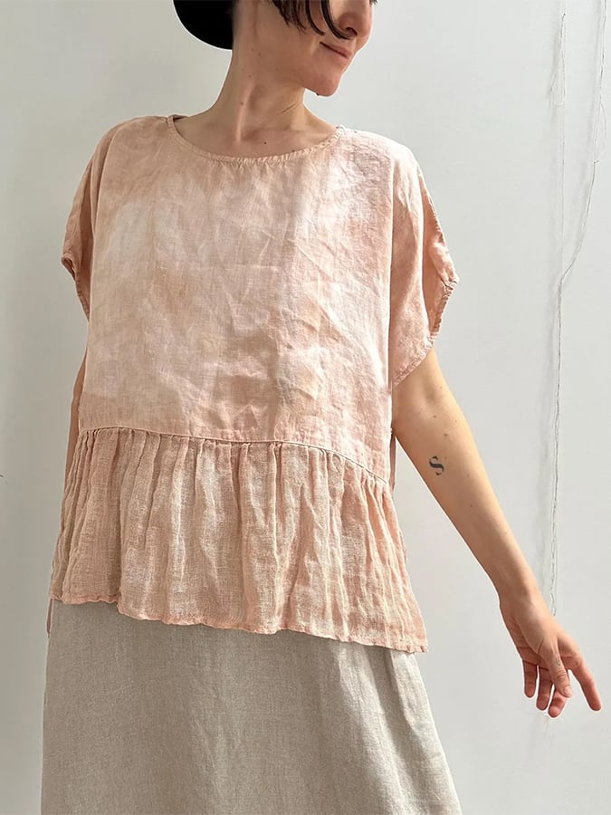 Women's Summer Cotton&Linen Sleeveless T-Shirt
