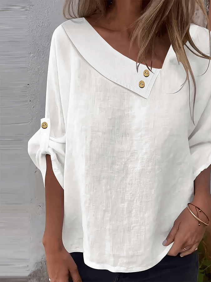 Women'S Casual Solid Color Tops Shirts